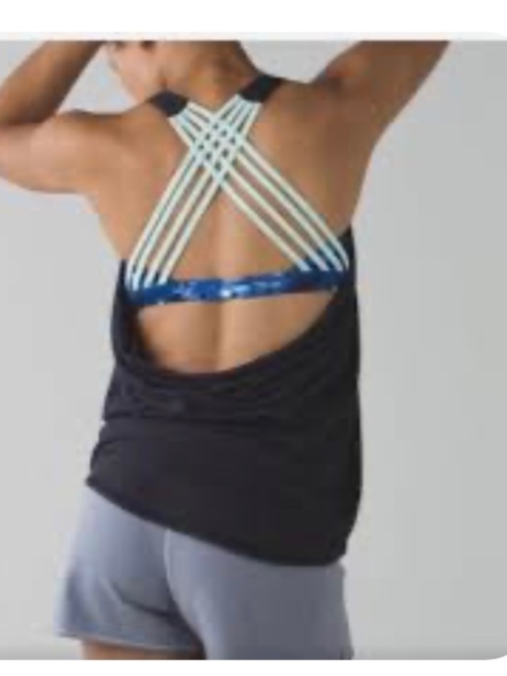 Lululemon Wild Tank Naval Blue Windy Blooms Saphire Blue Multi Sea Mist Size 2